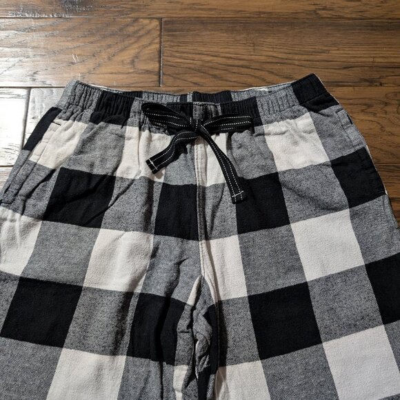 Old Navy pajama joggers pants white buffalo plaid size XS tall - Picture 8 of 12